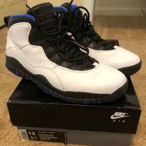 Air Jordan Retro 10 Orlando - Blu/Blk/Wht - Sz. 13